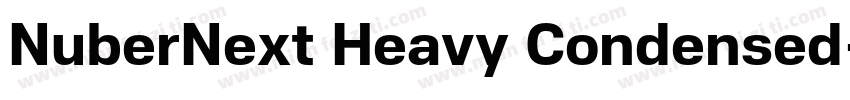 NuberNext Heavy Condensed字体转换